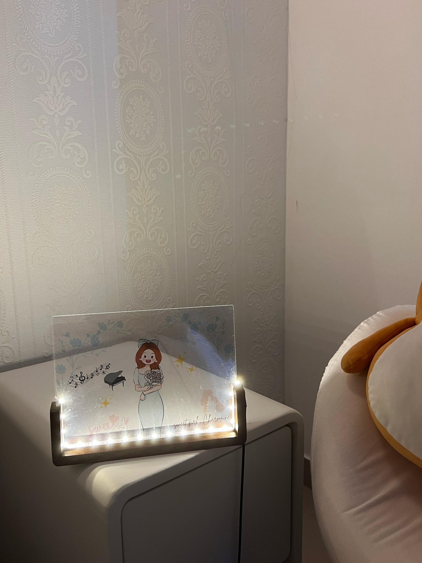 Transparent Film Frame Bedside Lamp - Sketch Your Portrait Artwork