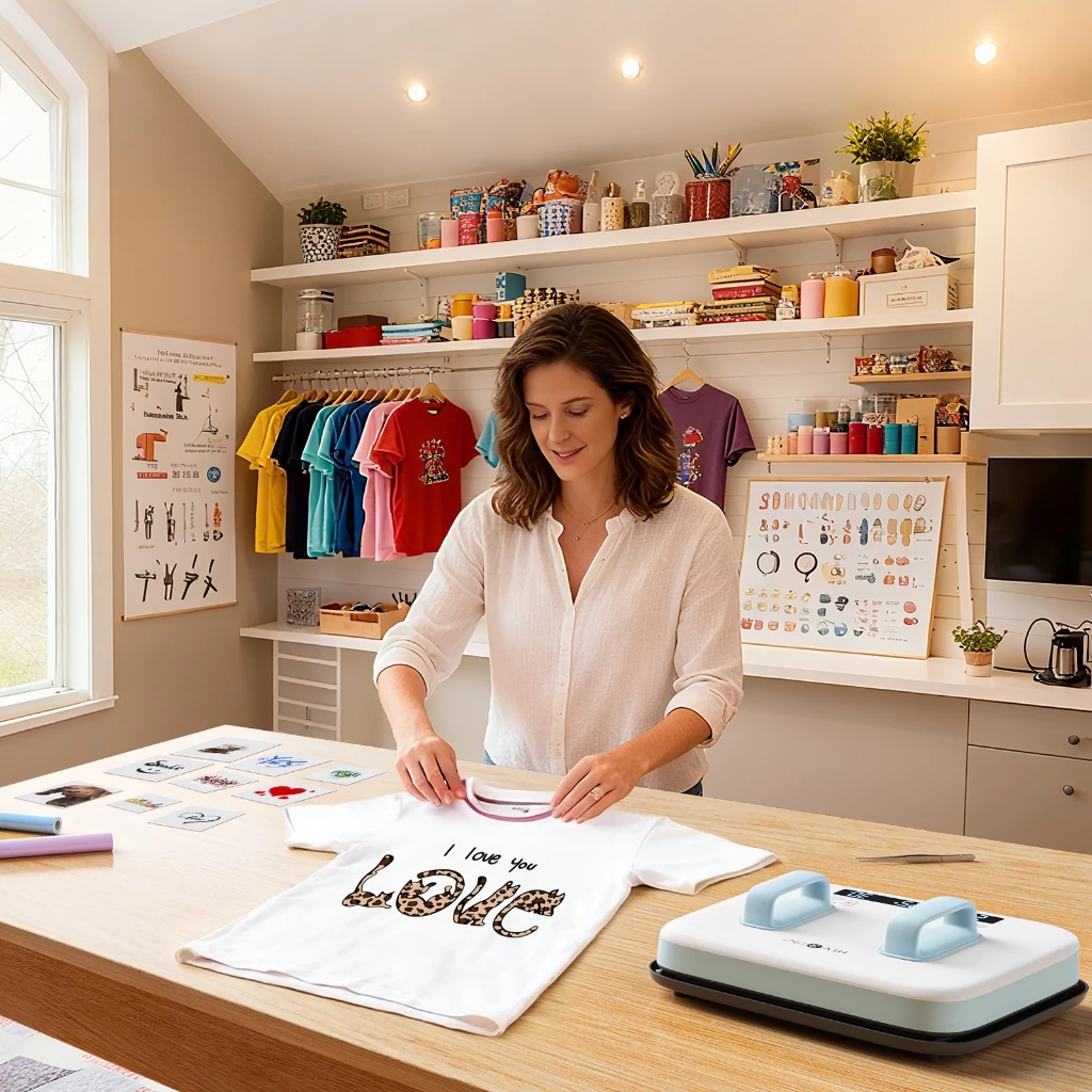 HTVRONT Heat Press Machine 220V, 12X10