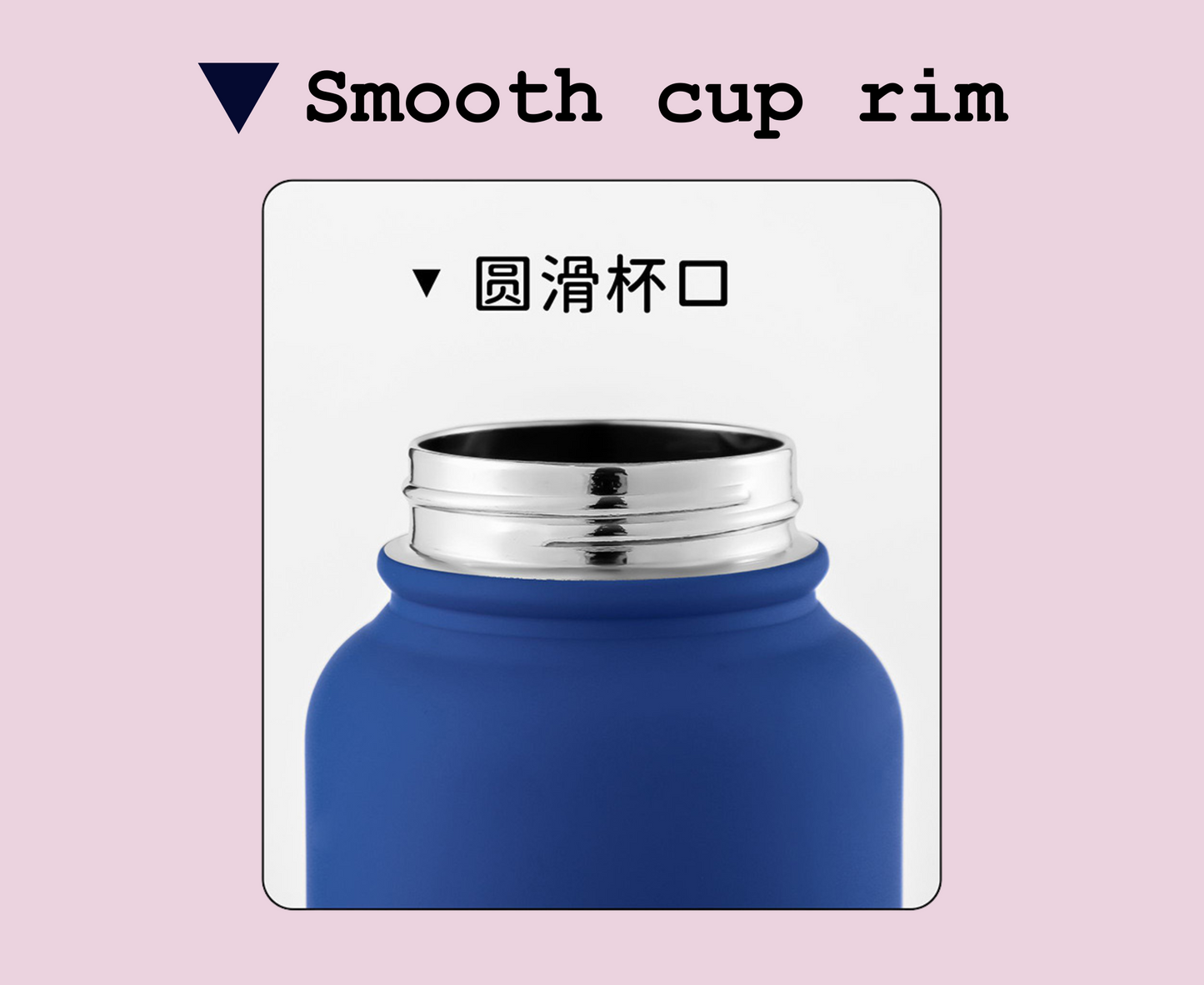 Screw Lid Thermos Flask 1000ml - Cream