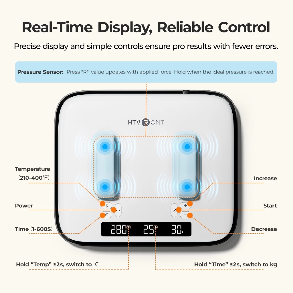HTVRONT Heat Press Machine 220V, 12X10